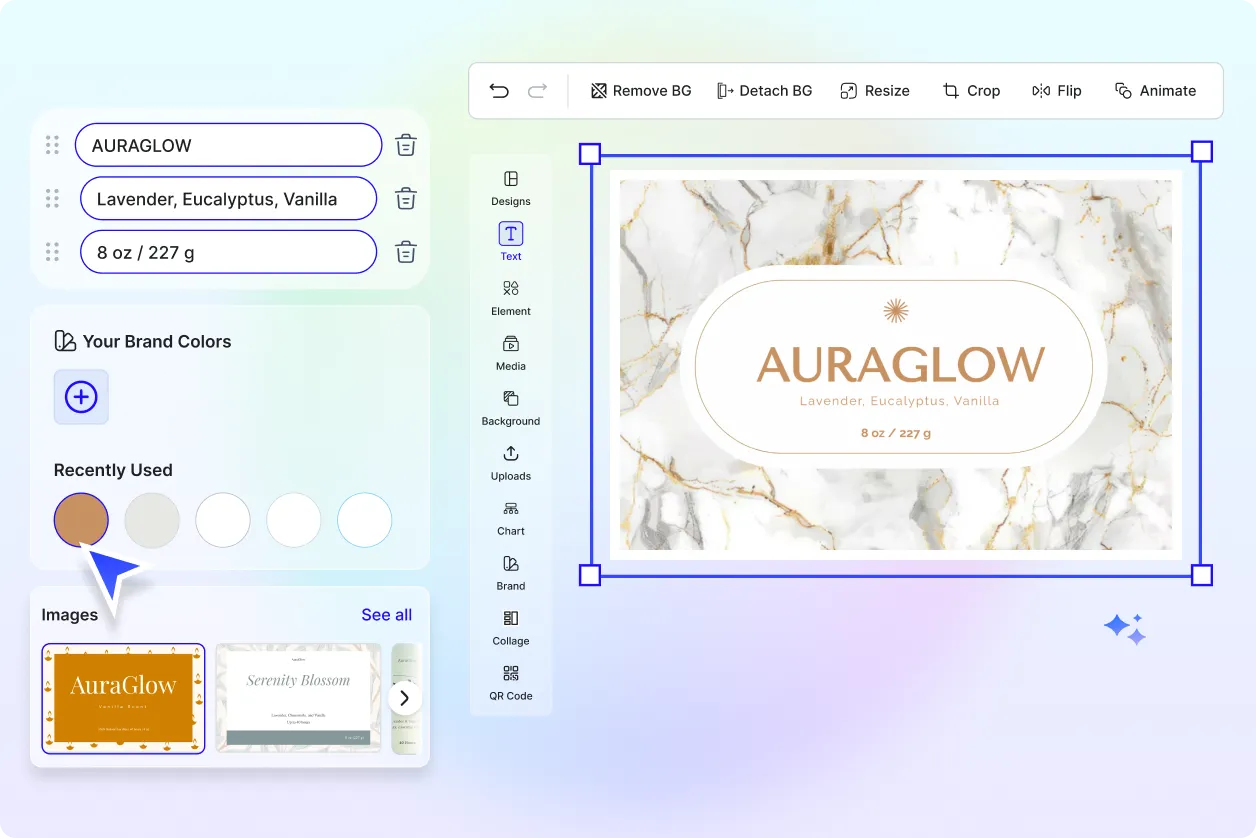 Free AI Candle Label Generator, Free AI Candle Label Maker Online